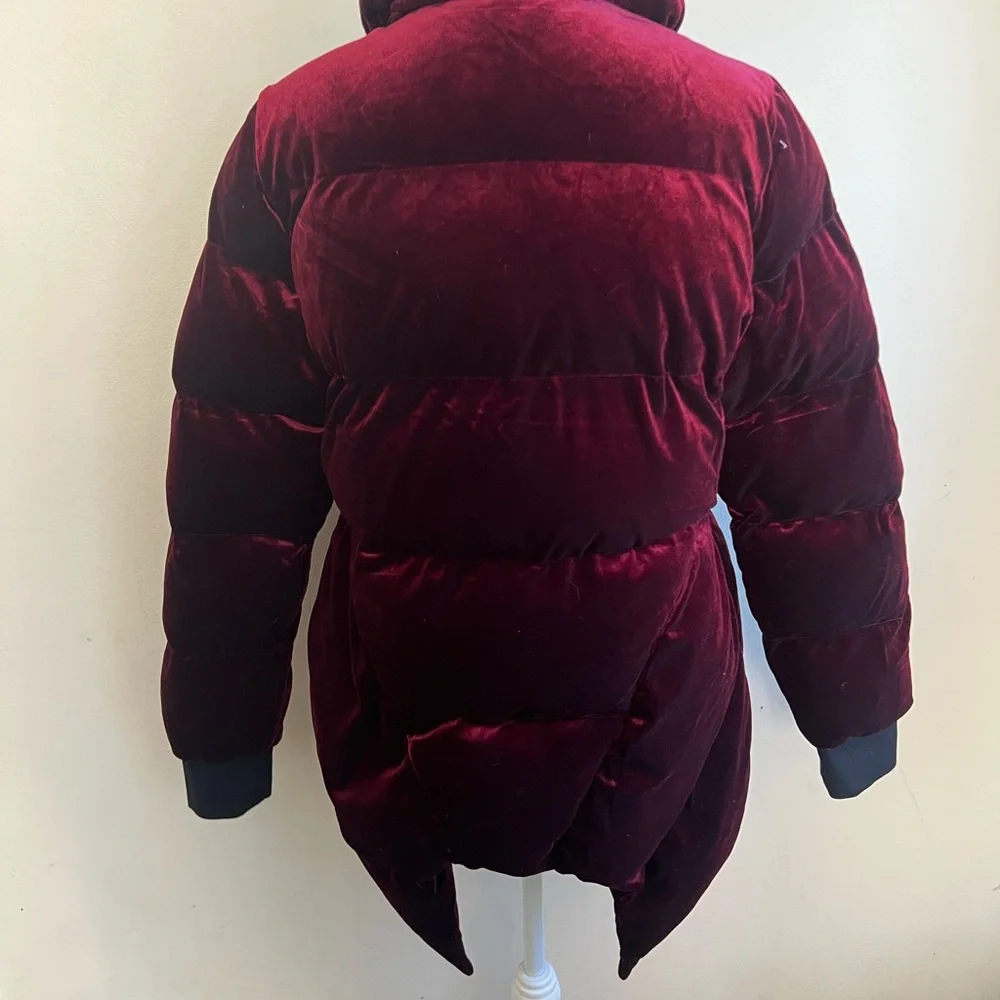 Killstar deadliest nightvelvet puffer jacket in red size extra large XL - Picture 6 of 7